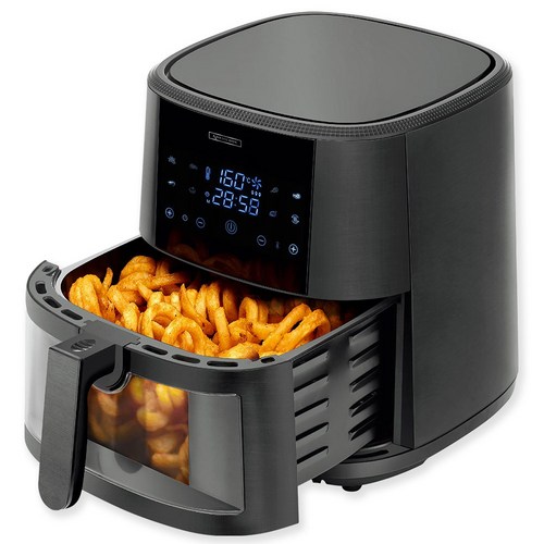 노르디쿡대용량9L투명창디지털에어프라이어,블랙NRAF-9000B,NRAF-9000B