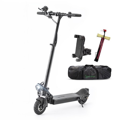 나노휠전동킥보드+배터리10.4Ah+휴대폰거치대+펌프+전용가방,NQ-01Plus+Premium,블랙