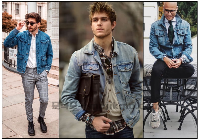 셔츠-남장-청자켓-코디