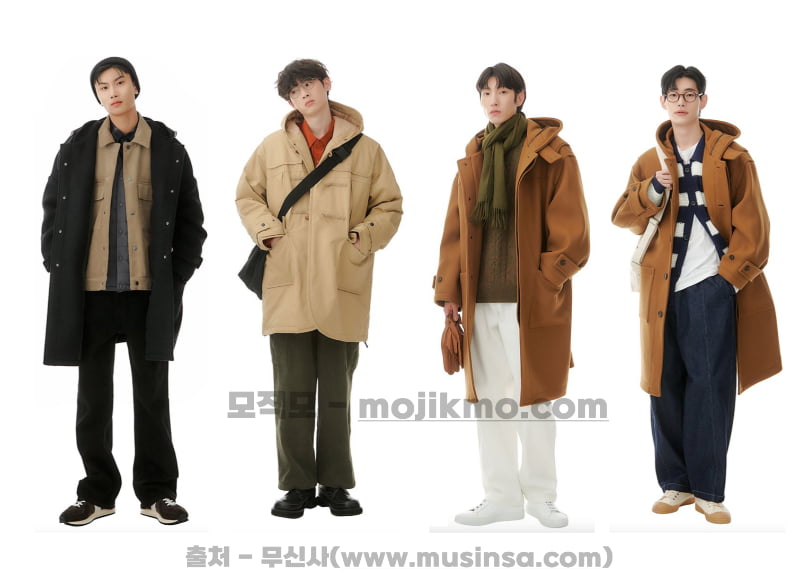 더플코트 떡볶이코트 코디